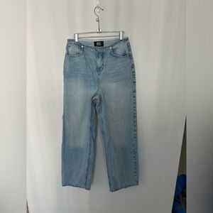 BDG high rise wide leg light wash jeans